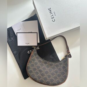 Celine Ava Brown Triomphe Monogram